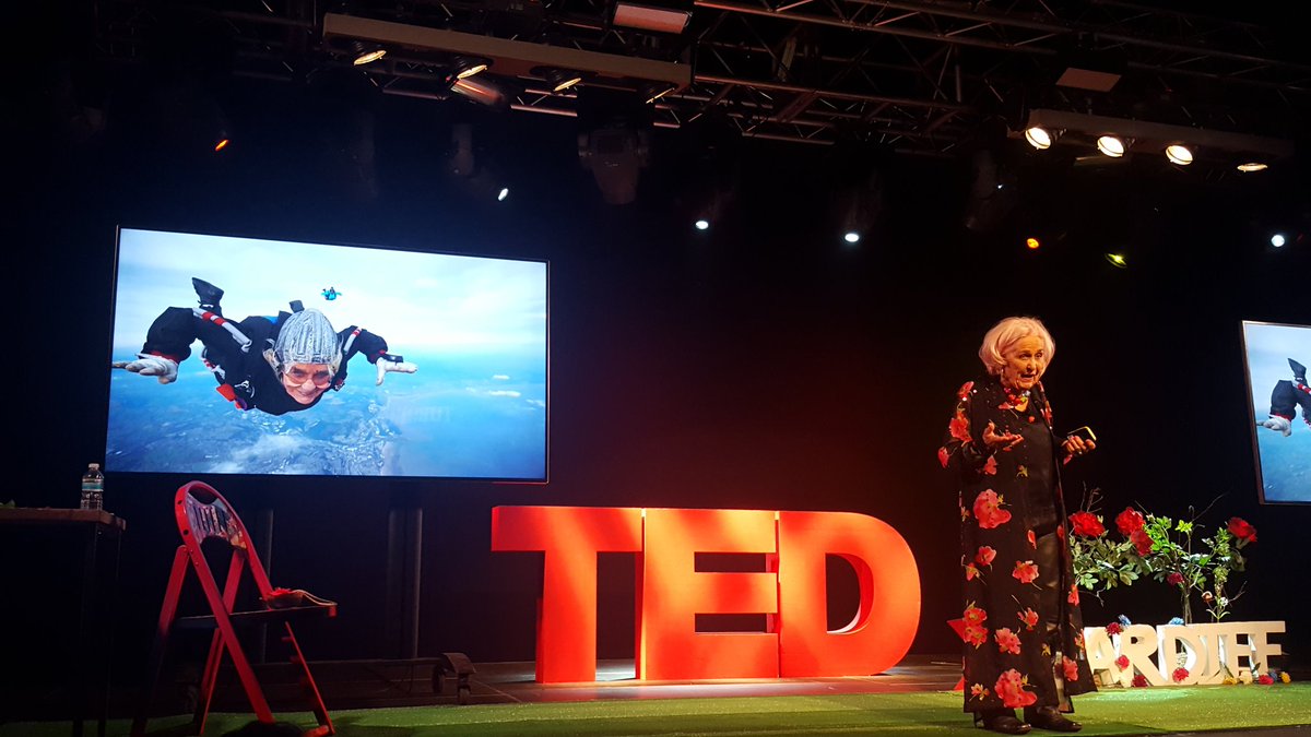 'It's dancing in the air...in the old days, I've been doing this since I was 54 (comedic pause), I'm a late starter.'
#TEDxCardiff