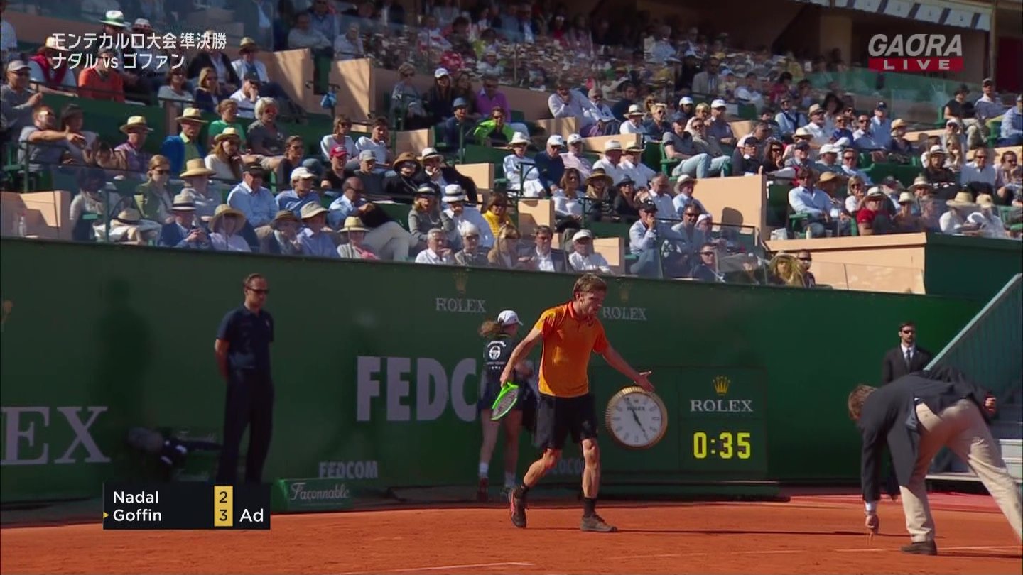 Bernstein ムーリエ主審 大誤審 ゴファン 負けるな ナダル Vs ゴファン Monte Carlo Rolex Masters 準決勝 T Co T4p8drymxf Twitter