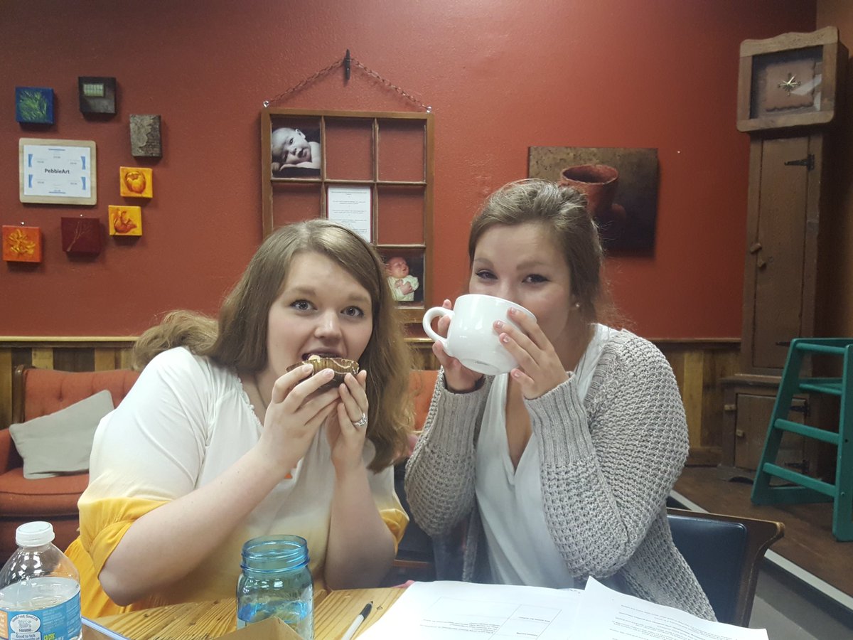 @hbbakeryknox induction mtg at #theemptycup with delicious bakery items and drinks!