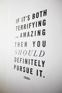 HappyGLG's tweet photo. If it's both terrifying and amazing then you should definitely pursue it. #HGLG https://t.co/SPH4bp4fBU
