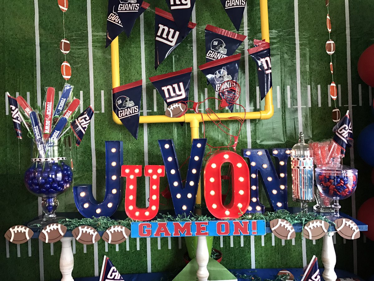 Htxeventcoordinator On Twitter Ny Giants Football Birthday Party