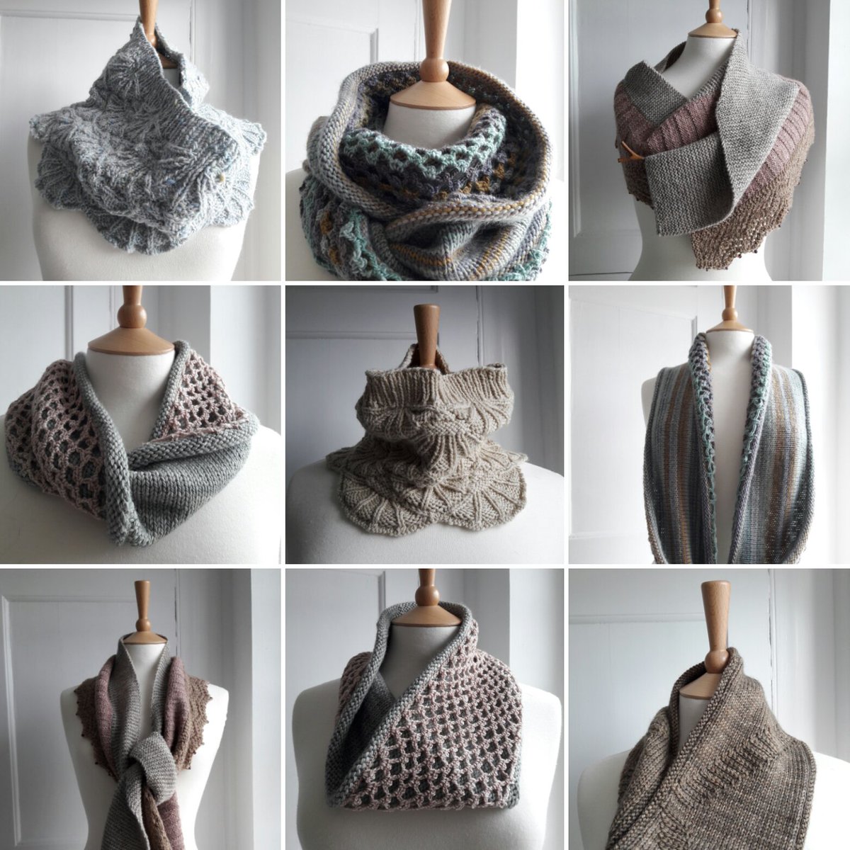 Ebb+Flow, 4 designs in knit and crochet, with lots of ways to wear them Launches 6th May :D