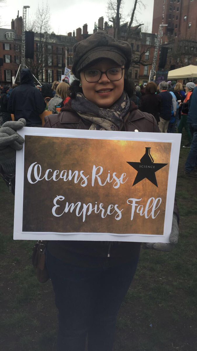 katlugosi's tweet photo. we out here marching again #ScienceMarch @Lin_Manuel https://t.co/8pi70Jt2tM