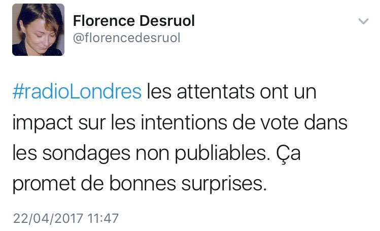 Proche collaboratrice dans la campagne de @FrancoisFillon, elle se délecte de l'#attentatchampselysees et de la mort d'un Compatriote.