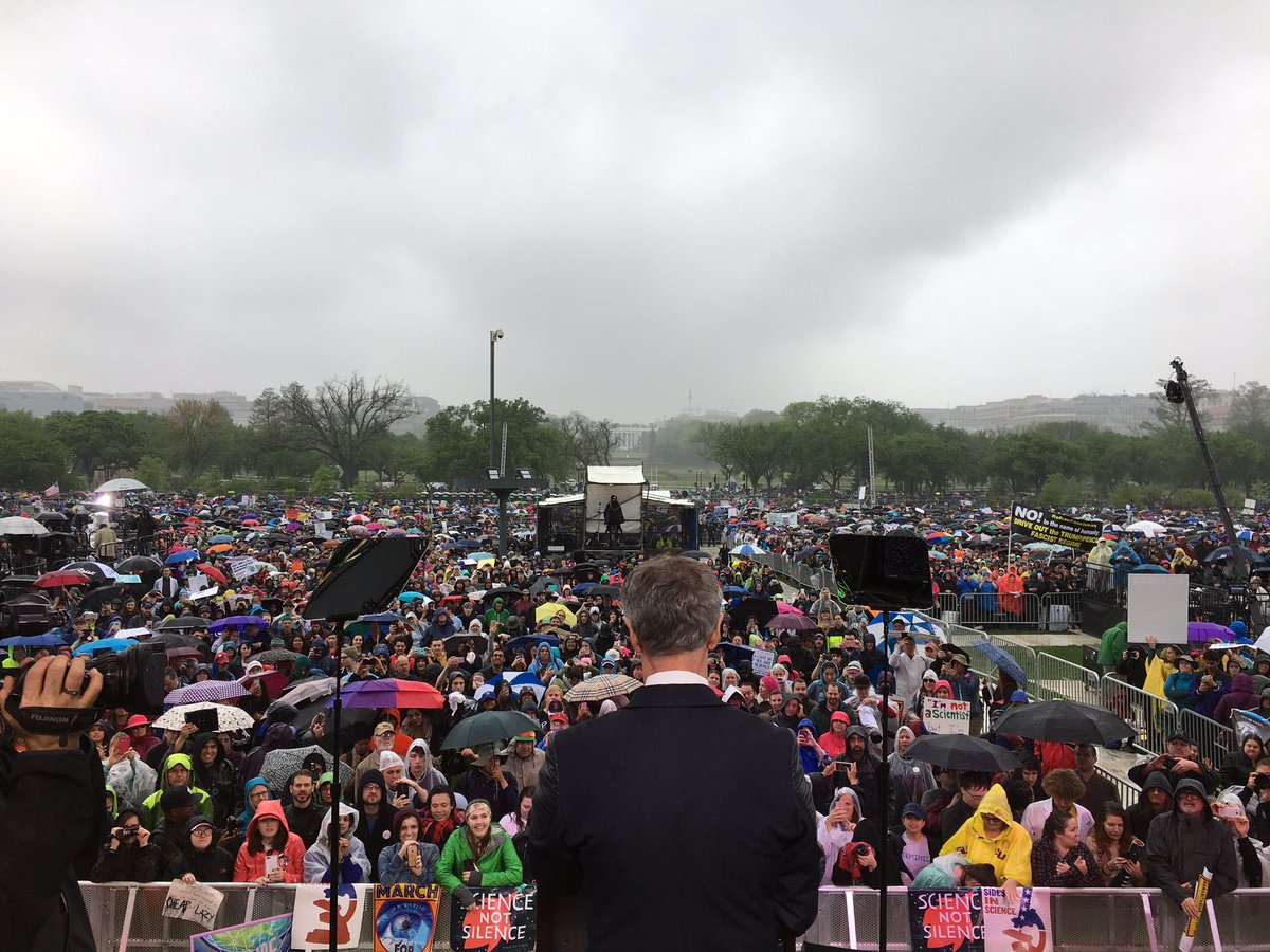 Today, we're at the #MarchForScience promoting the progress of science and the useful arts of engineering.