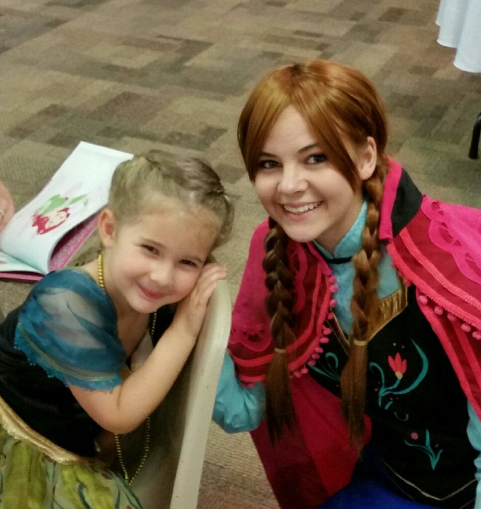 Princesses from @eagleslandingch loving on little princesses #makingkidssmile #showingJesus