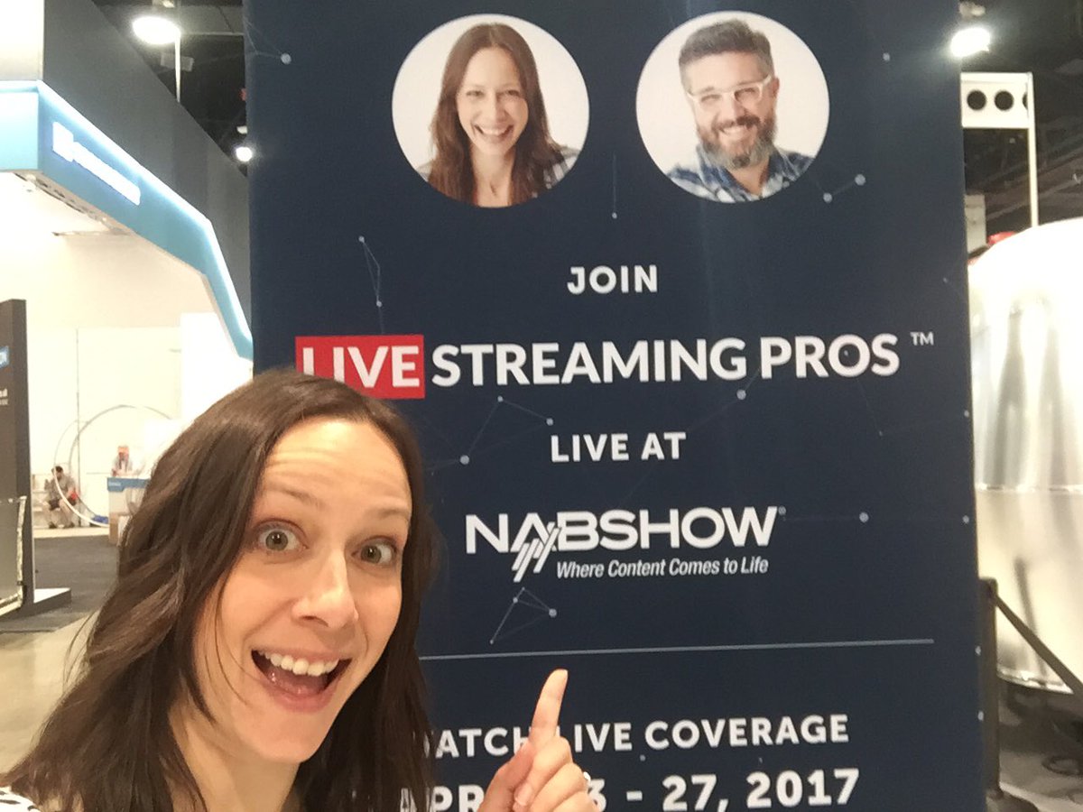 I'm on a banner!! Watch live starting tomorrow.... LiveStreamingPros.com/NAB #NABShow