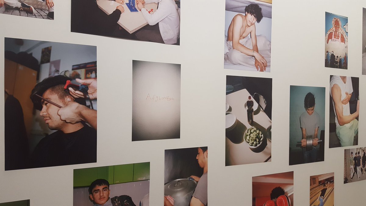 tohadebrant's tweet photo. A first peak into the expo "a castle made of sand" by #BXL based photographr #VincenBeeckman depicting life of yng refugees #KleinKasteeltje https://t.co/GCEocftRad
