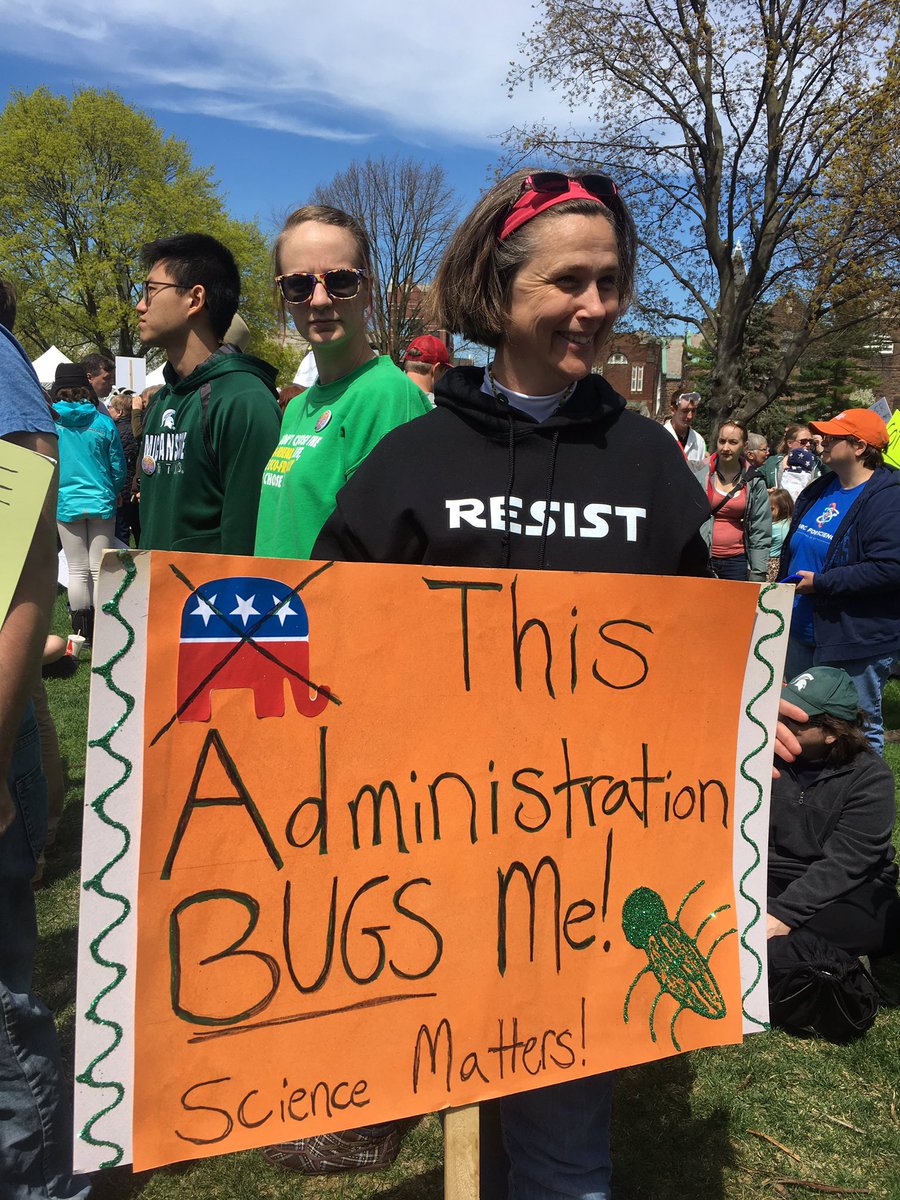 jenpechal's tweet image. Proud to participate in @ScienceMarchLAN #MarchforScience #ento #forensics