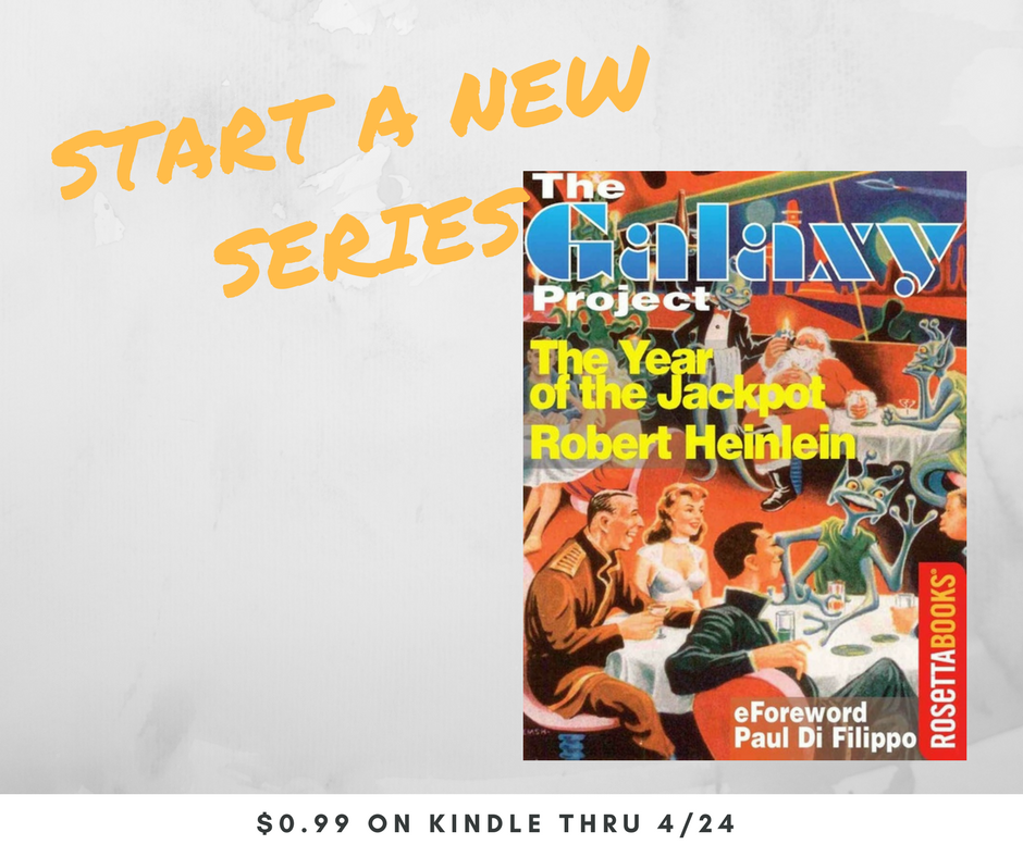 Rosetta_Books_'s tweet image. #StartANewSeries by reading the #GalaxyProject books. THE YEAR OF THE JACKPOT is $0.99 on #Kindle. Ends 4/24. amzn.to/2oZVF1Z #scifi