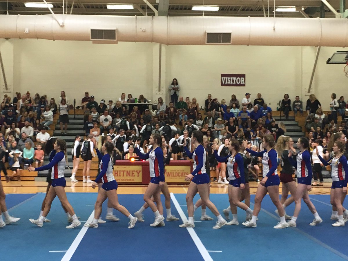 Whitney #9 comes out strong to defeat #8 Folsom to move on in the tournament! They play #1 seed Antelope at 1:30 #STUNTinCA