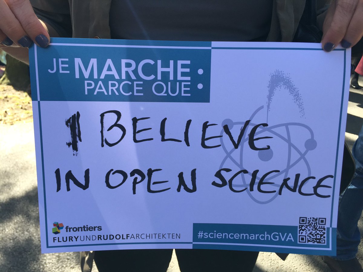 FrontiersIn's tweet image. Let's make science open for a sustainable future. Thanks Geneva organizers for a great March for Science! #marchforscience #earthday2017