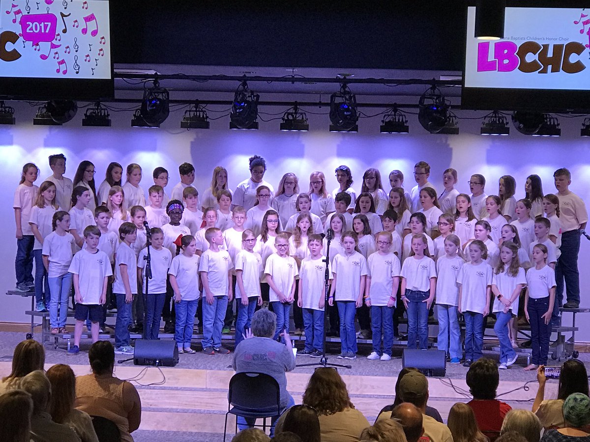 Children's Honor Choir for @LaBaptists is happening right now. These kids are amazing! #LBCHC #JoyfulJoyfulWeAdoreThee #SpeakLordImListening