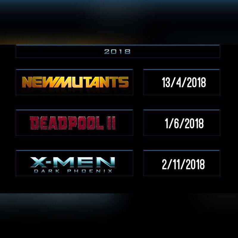 universoxmen's tweet photo. #XNEWS: Estão preparados?!!! 2018 será o ano dos mutantes!!! 

SCOATHY ME AJUDA! https://t.co/1zQDTiJqbU