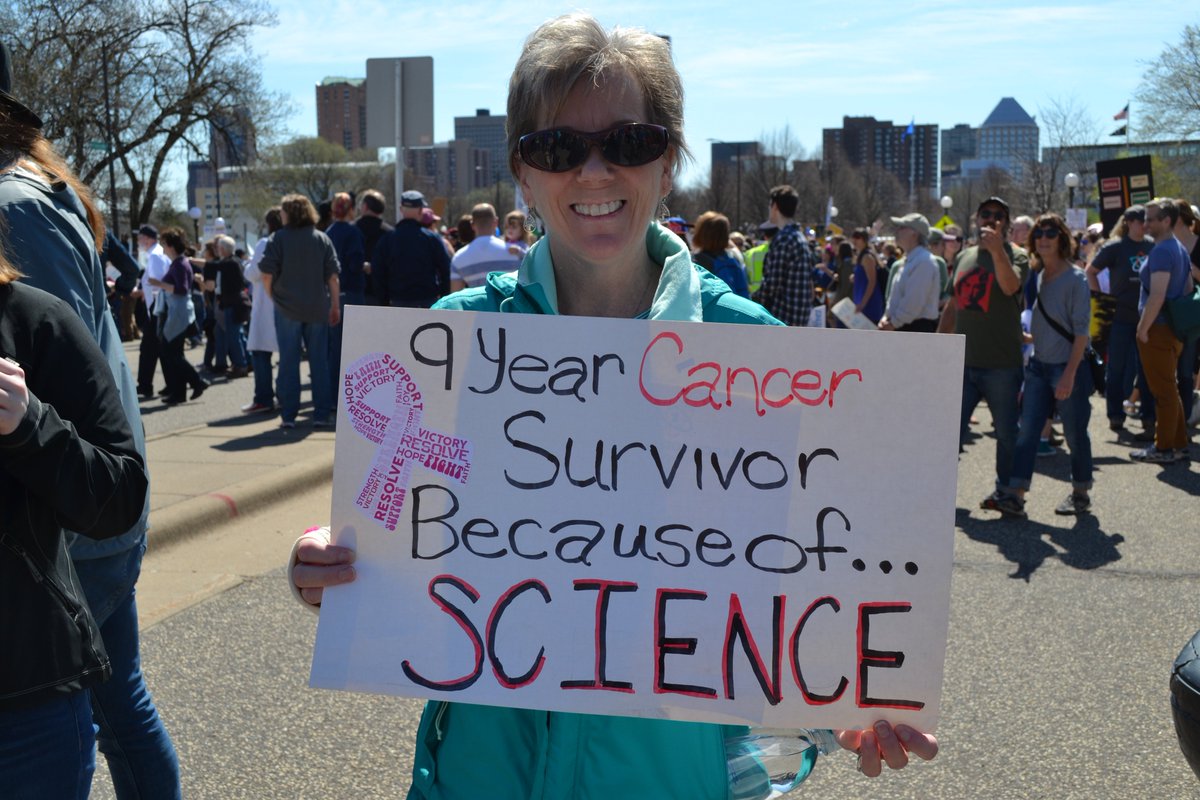 tmcallies's tweet photo. Scenes from #ScienceMarchMN: A #STEMinist, Reminders of #MN Contributions, A Dandelion, & a Survivor. #ScienceMarch #GlobalScienceMarch https://t.co/1NyI548Am0