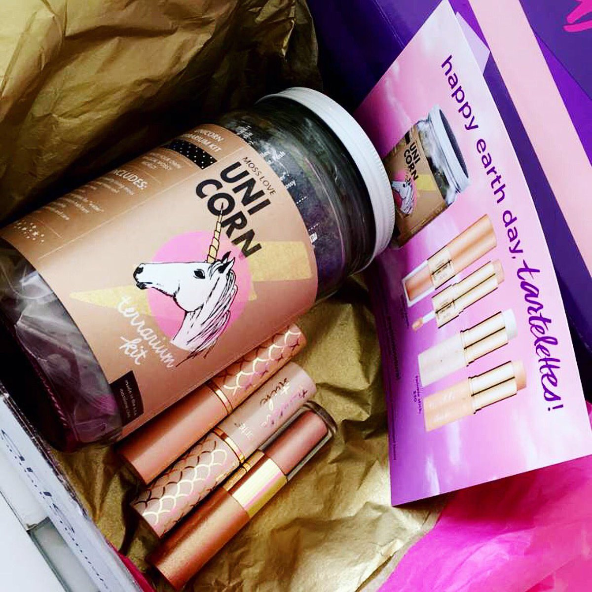 happy earth day!! 🌏💕<a href="/tartecosmetics/">tarte cosmetics</a> is giving away a box that incl a <a href="/mosslove/">♡ MOSS LOVE ♡</a> terrarium kit! check their ig or snapchat #earthdaywithtarte