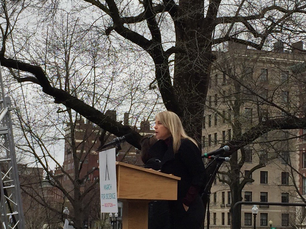 Dava Newman advocating for protecting spaceship earth.