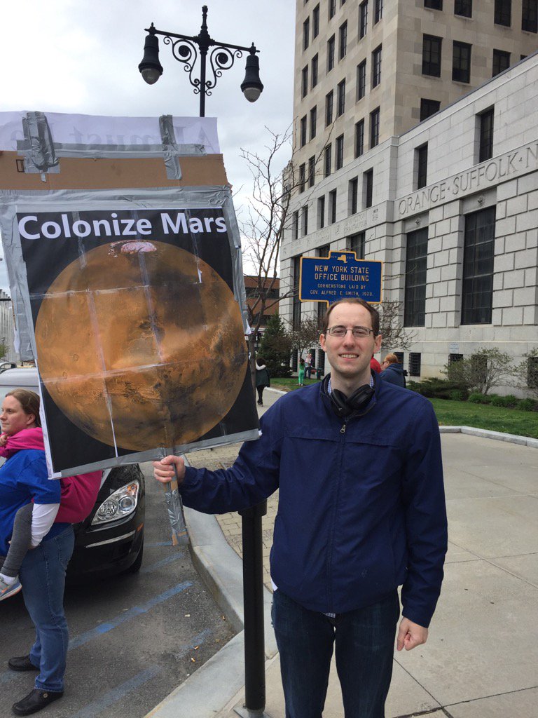 moreisdifferent's tweet photo. #marchforscience #albanymarchforscience We need a backup plan for humanity!! @SpaceX @elonmusk https://t.co/3e0fom0T8Y