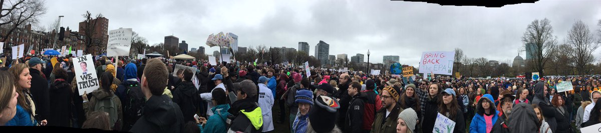 Had a good time volunteering with the family and being with a few fellow Bostonians at  #bostonmarchforscience