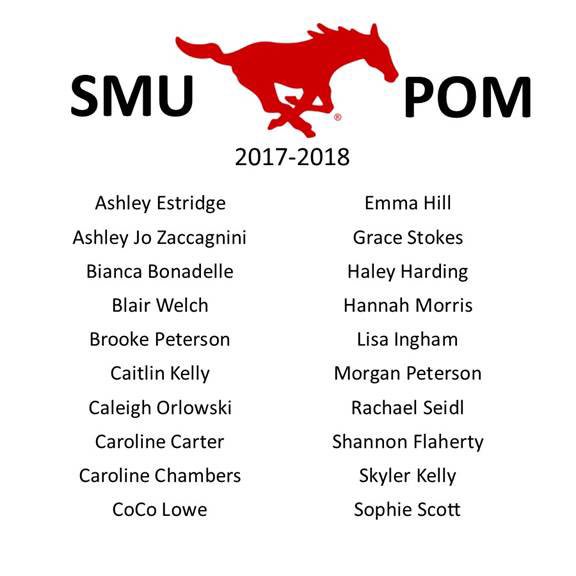 Congratulations to the 2017-2018 SMU Pom Squad!