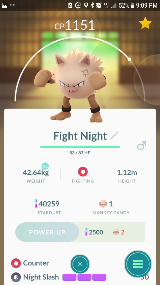 Mrexcentric Tl32 On Twitter Evolved My Mankey Into Primeape And Renamed Due To His Moveset Pokemongo Pokemon Pokemongogen2 Teaminstinct