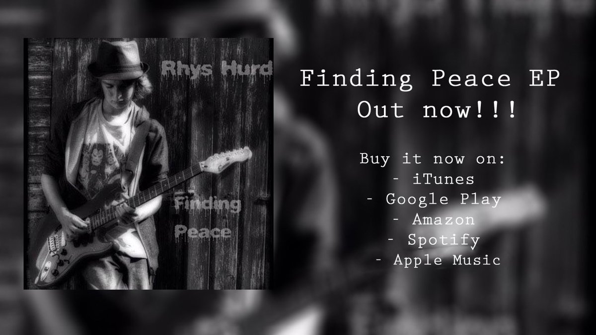 My EP Finding peace is available now! #newmusic #rock #findingpeace #guitar