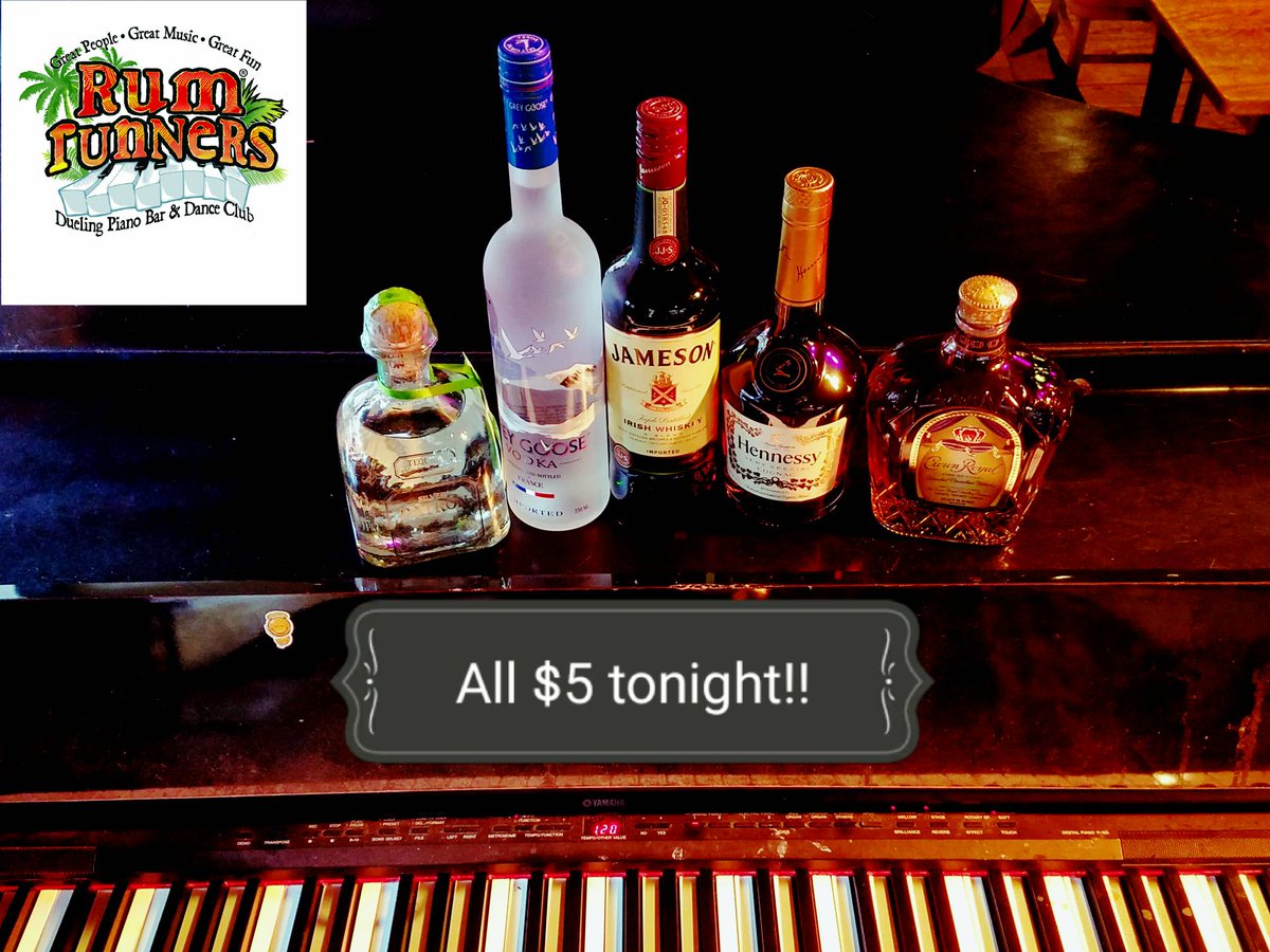 It's our 2nd to last night here in City Market. $5 Top Shelf Liqour tonight!  Pianos start at 8, Dance Club opens at 9. Come Party With Us!