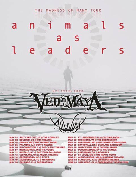 BTBMusicInfo's tweet photo. Nothing more disappointing than missing a tour package like this one..So don't!! @AnimalAsLeader @veilofmayaband #alluvial #TheMadnessofMany https://t.co/zl33OHyLmb