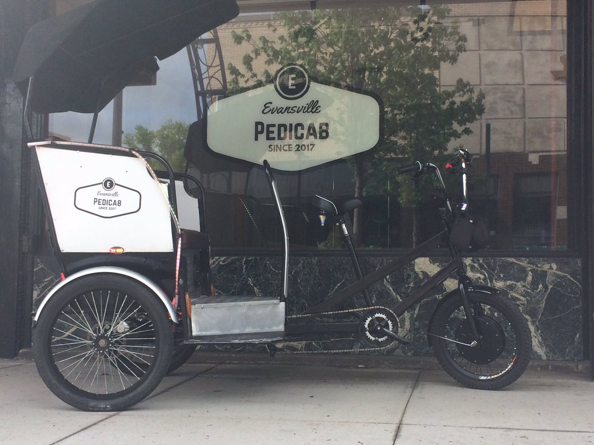 Tonight we'll have 2 pedicabs around <a href="/FordCenter/">FordCenter</a> for Guns &amp; Hoses. Flag us down for a ride. <a href="/911GivesHope/">Guns & Hoses X</a> #evansville