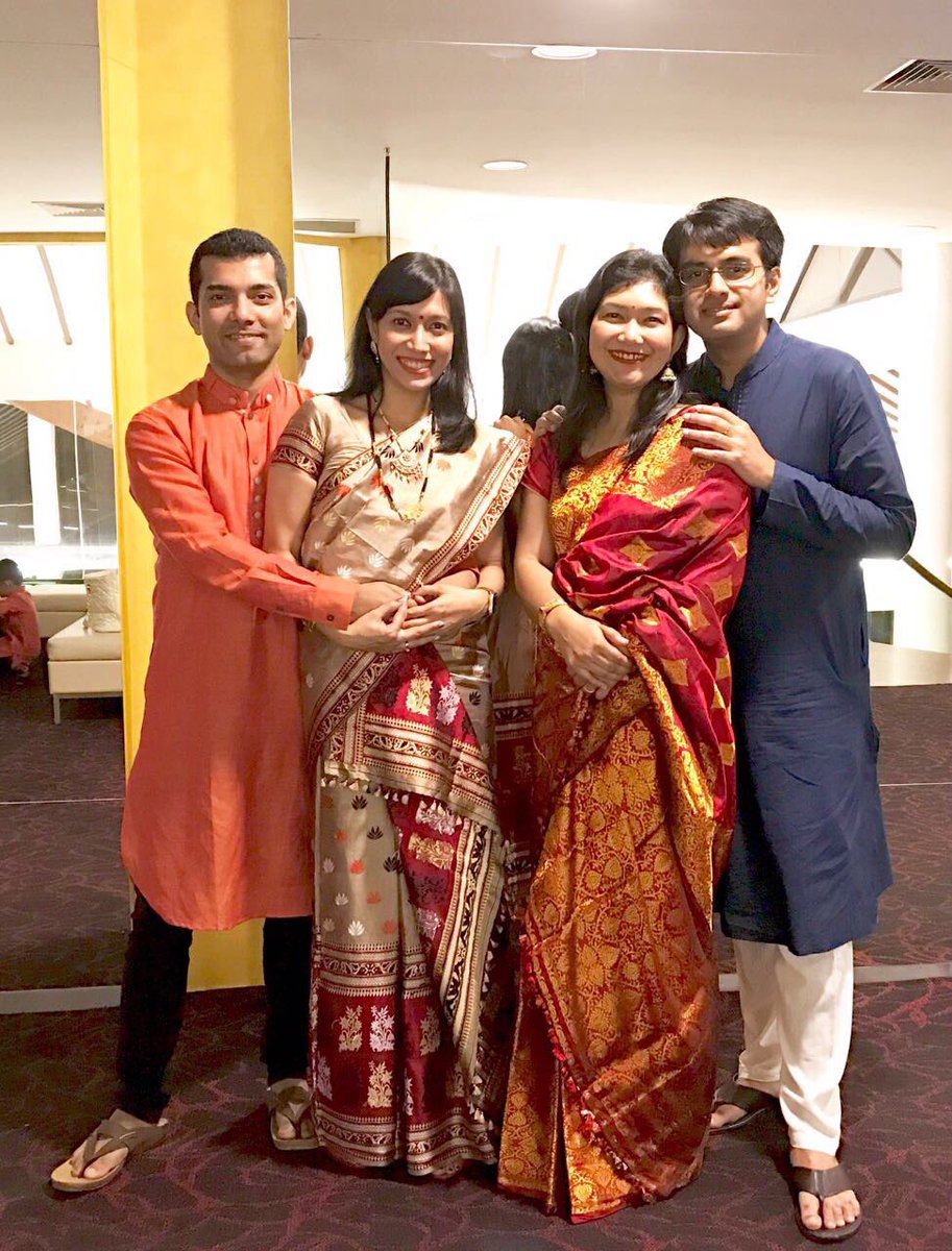 ssamhita's tweet photo. Performed at the #Bihu function of #assamassociation in Singapore. Sang a duet with my sister after ages! https://t.co/n9d13FY46C