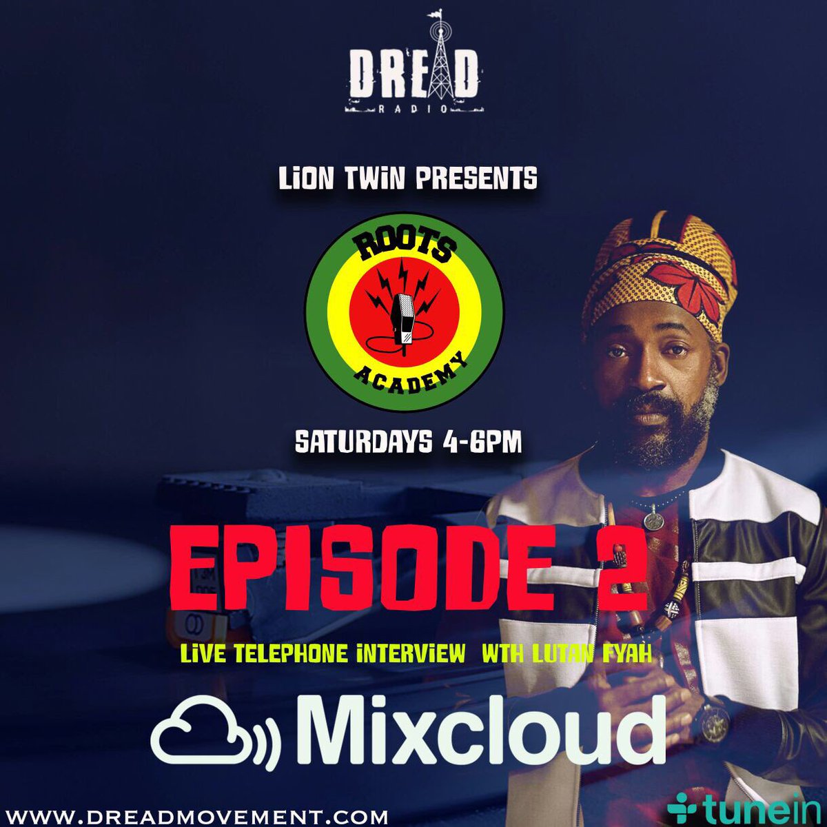 mixcloud.com/rootsacademy/r… live interview with @liontwin_ today! #rastafari #lutanfyah #musicneverdies #NewMusic