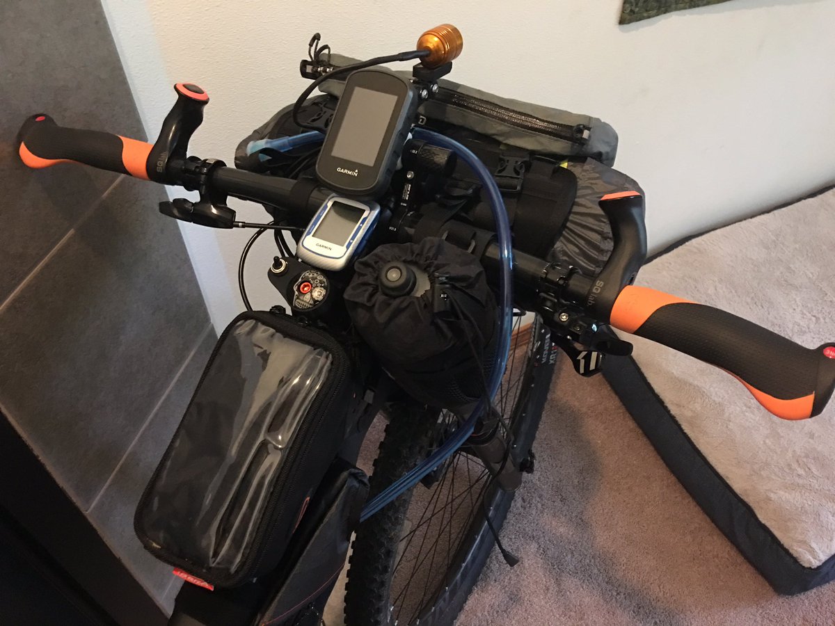 setup nearly complete before inaugural XWA mtn bike race <a href="/RevelateDesigns/">Revelate Designs</a> <a href="/SQlabUSA/">SQlab USA</a> <a href="/Kliteusa/">K-Lite USA, LLC</a> <a href="/Garmin/">Garmin</a> <a href="/TrekBikes/">Trek Bicycle</a>