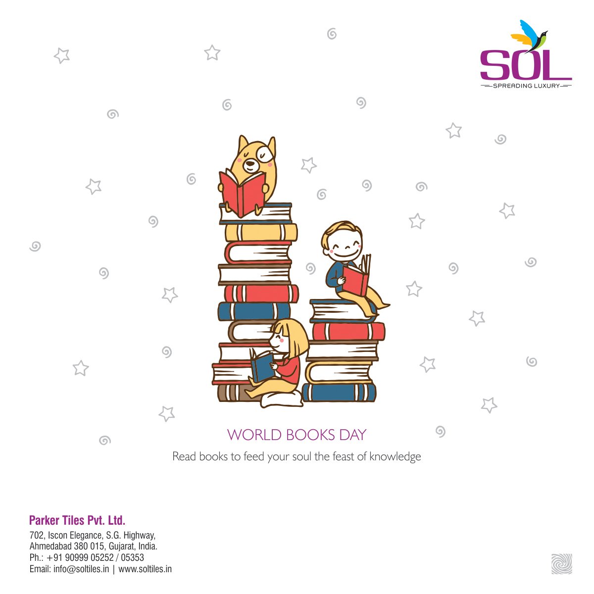SolTileOfficial's tweet image. Read books to feed your soul the feast of knowledge - Happy Word Book Day!
#SolTiles #Ceramic #4KTiles #WorldBookDay #23rdApril 📖📚