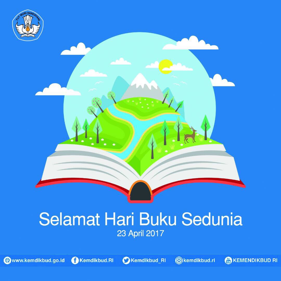 Selamat Hari Buku Sedunia. Sahabat Dikbud, yuk rajin membaca! Buku apa aja sih favorit kamu?📚
#WorldBookDay #HariBukuSedunia