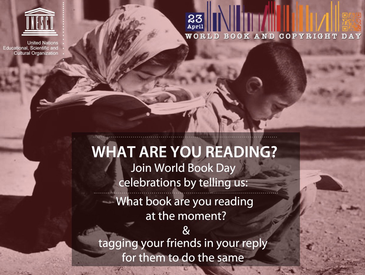 Join World #BookDay📚 celebrations! Tell us, what are you reading? on.unesco.org/2poqalk