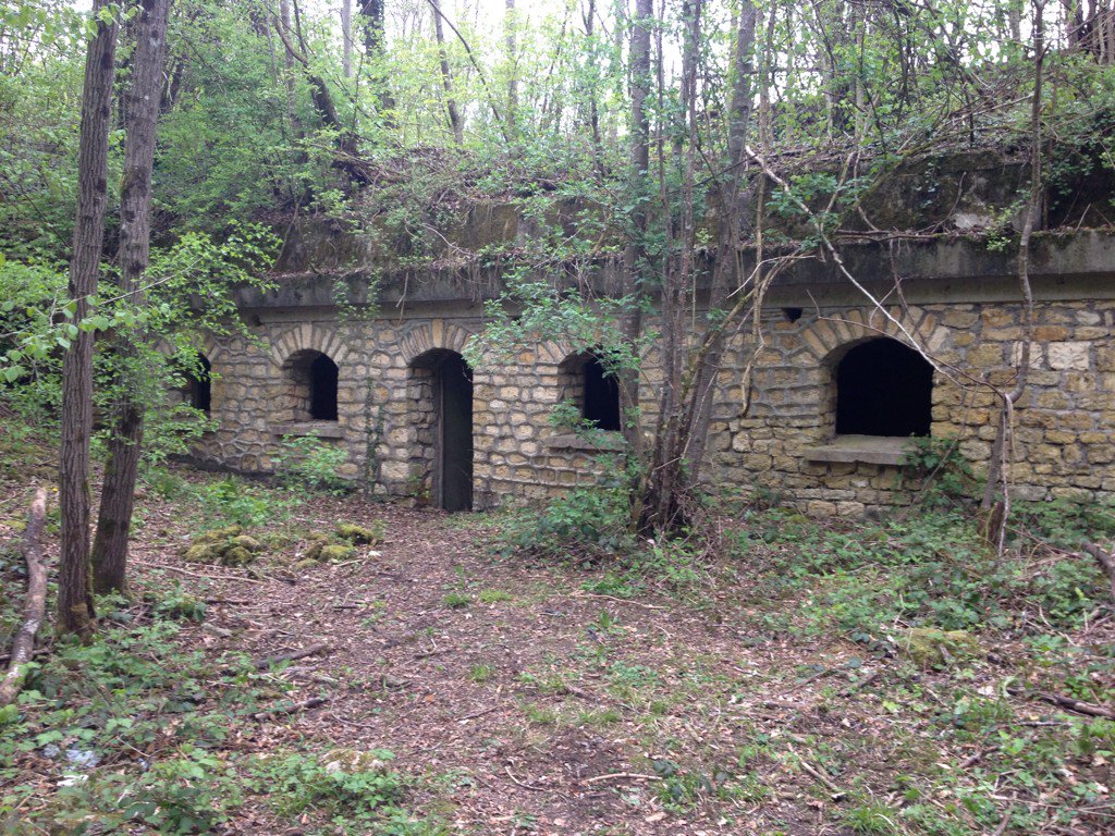 General Lafontaine's command bunker in 1940 at Bulson, near Sedan.