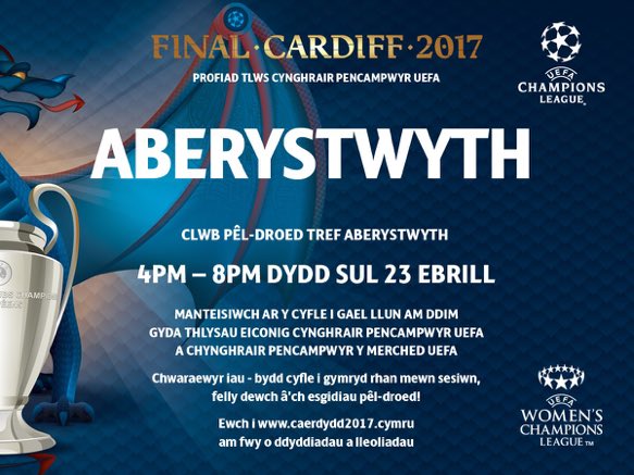 FA WALES (@fawales) on Twitter photo 🏆| Diwrnod 2 o'r Profiad Tlws <a href="/ChampionsLeague/">UEFA Champions League</a> heddiw
📷| Cyfle i gael lluniau
⚽️| <a href="/AberystwythTown/">CPD Tref Aberystwyth Town FC</a>
⏱| 1600-2000 🏆| Diwrnod 2 o'r Profiad Tlws <a href="/ChampionsLeague/">UEFA Champions League</a> heddiw
📷| Cyfle i gael lluniau
⚽️| <a href="/AberystwythTown/">CPD Tref Aberystwyth Town FC</a>
⏱| 1600-2000