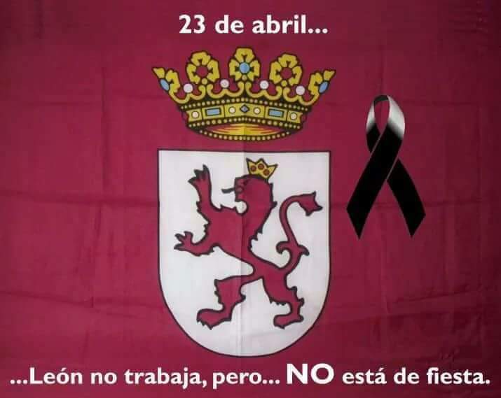 pecisti's tweet photo. #DíadeCastillayLeón
#SoyLeones 23 de abril no es mi fiesta https://t.co/zAkZiW0o57