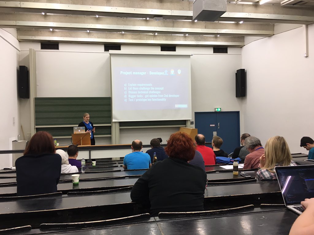 Und weiter gehts mit der Session von <a href="/baddysonja/">Baddy Sonja Breidert</a> The art of estimation #dcffm17 <a href="/OneShoe/">みちゃ</a> <a href="/StiftungDrupal/">Stiftung Drupal</a> <a href="/drupalagenturen/">Drupalagenturen</a>