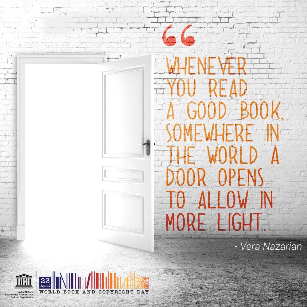 Spread the power of the written word &amp; help everyone access it on.unesco.org/2poqalk  #BookDay📚