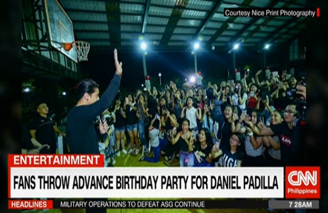 cutie_charr's tweet photo. Fans throw advance birthday party for @imdanielpadilla | #CNNPHNewDay live https://t.co/6SX332ppH8 by #Estrada21Karla via @c0nvey https://t.co/JcVbNtyiLY