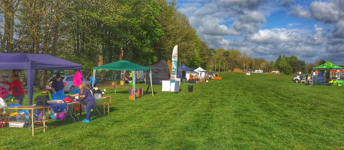 At <a href="/CapesthorneHall/">Capesthorne Hall</a> providing #vet cover to the #beagleworldrecord event. All set up and ready to go.
