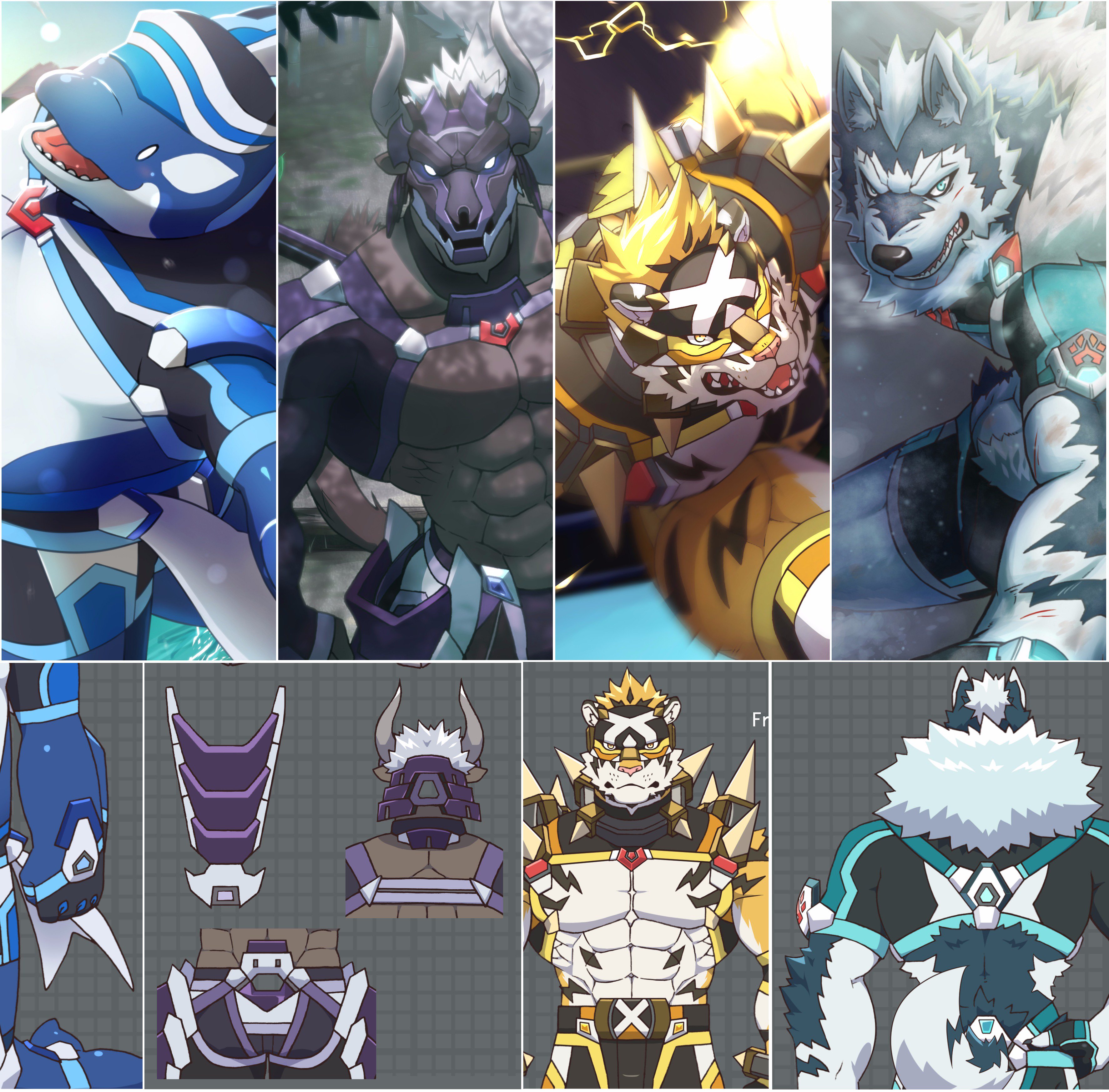 Twitter 上的 牟草るふ Lambda 1600 夕方宣伝も兼ねてイラスト 集 Wolffrank のサンプルです 本誌はこれまで描いてきたデジタルイラストや水彩 キャラクターデザインやラフをまとめた本となっております T Co 6iflqrmkx1 Twitter