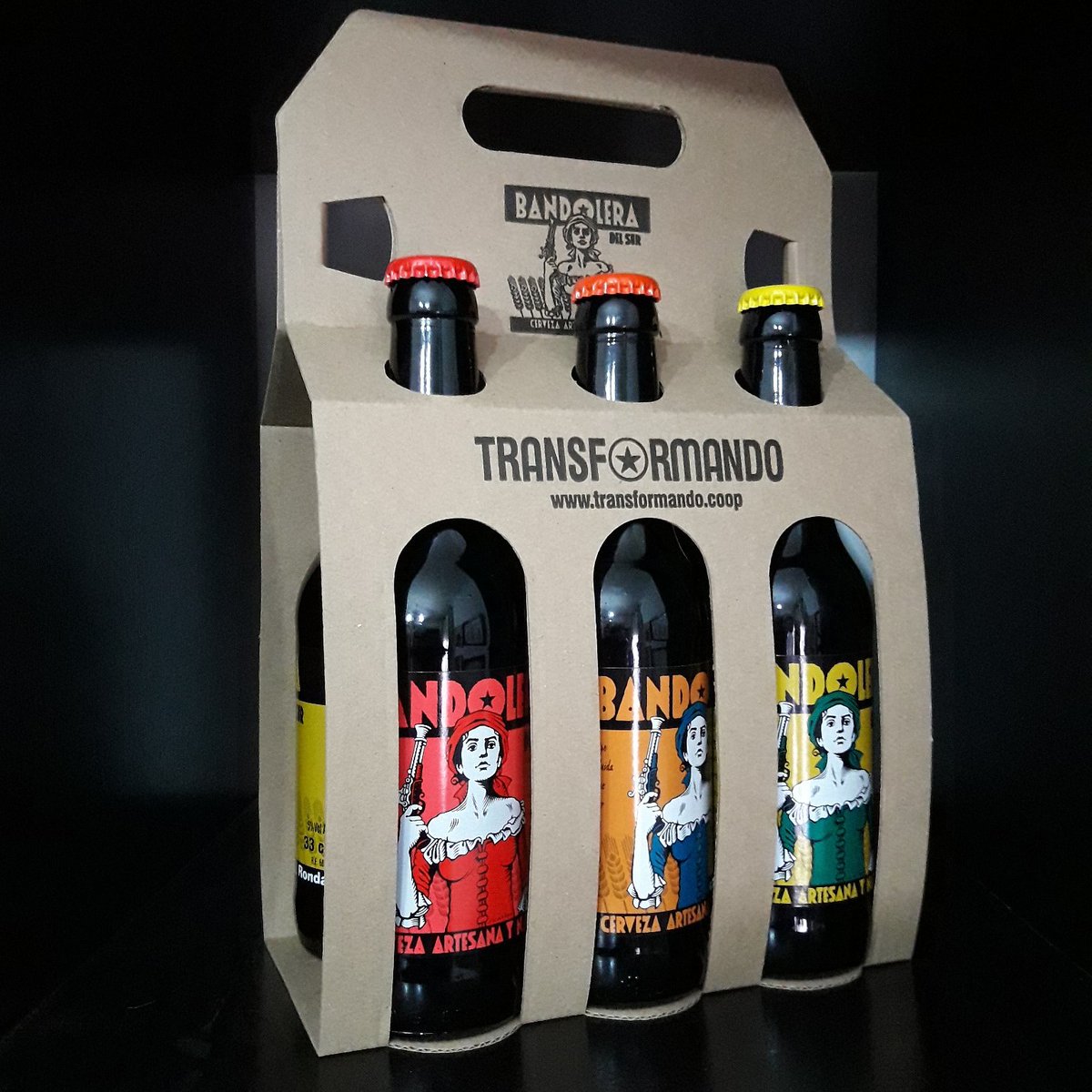 Pack 6 #cervezas #artesanas #bandolera por solo 12€ #beer #biere #birra #cervezaartesana #craftbeer #cebada #lupulo #malta #trigo #paleale