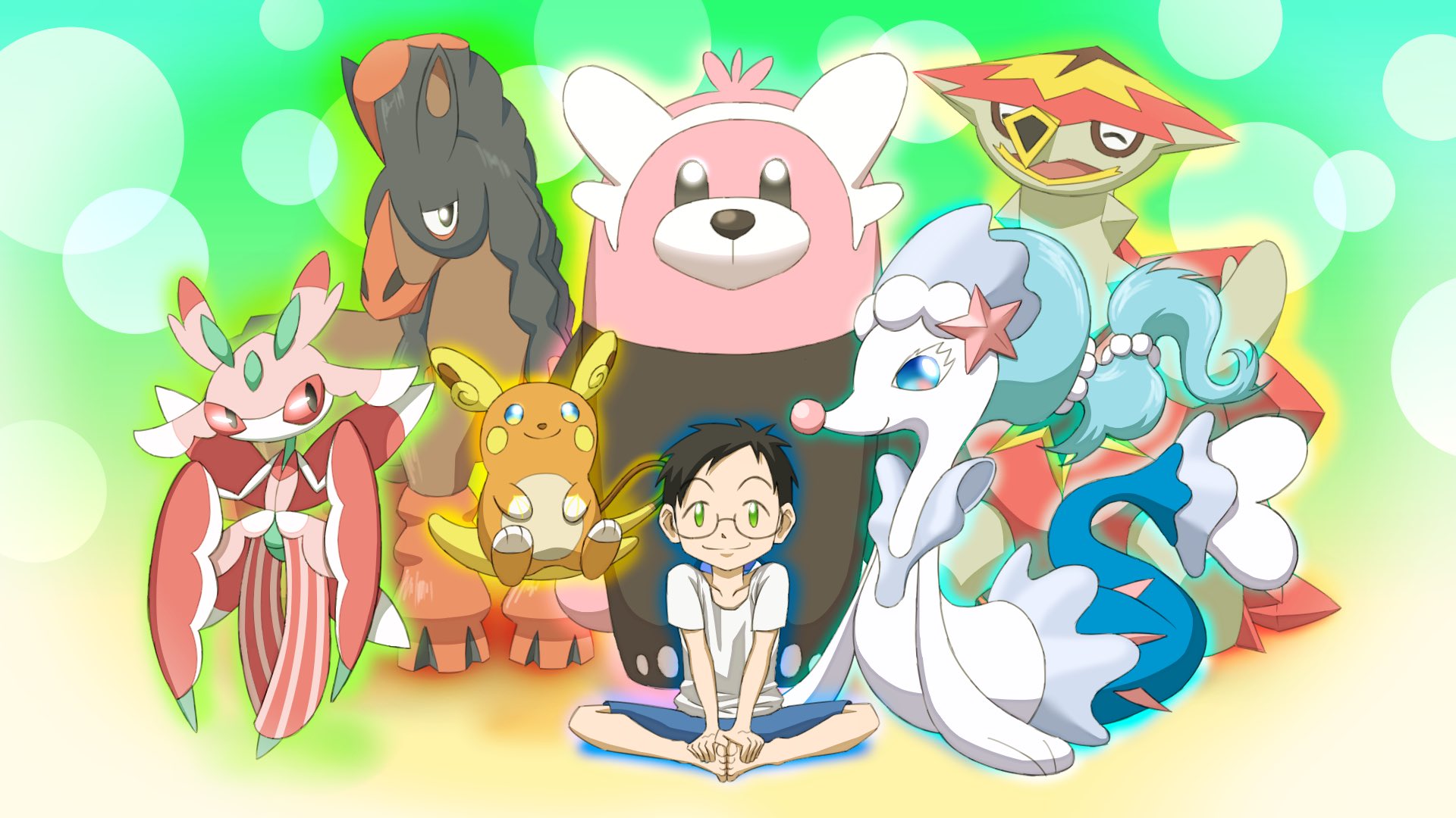 タケダのお絵かき広場 イラスト活動終了 在 Twitter 上 アローラ地方での私の旅パを描いてみた ゲーム ポケモンsm より ポケモン Smで初登場したポケモン リージョンフォームを含む だけで殿堂入りを目指しました ポケモン 旅パ イラスト 描いてみた