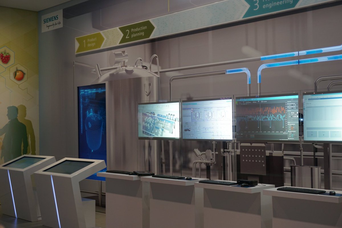 hannover_messe's tweet image. Fully individualised production up to batch size of 1: @Siemens shows what #digitalization can do for e.g. the food&amp;amp;beverage industry! #HM17