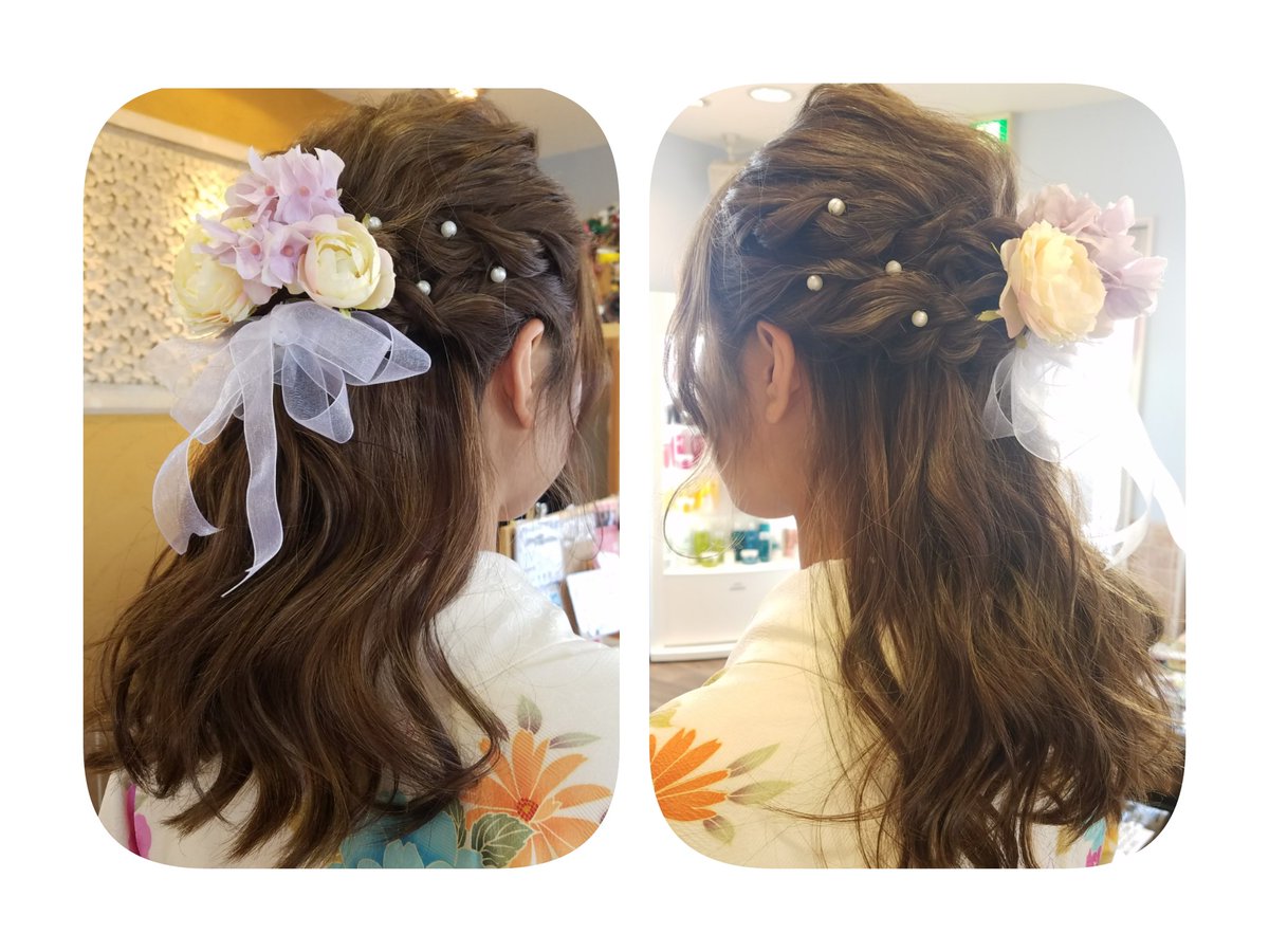 Miho Y در توییتر いつかの卒業式ヘア ルーズなハーフアップに ヘアアレンジ ハーフアップ 波ウェーブ ロープ編み 卒業式 卒業式ヘア 袴 かわいい 埼玉県美容室 熊谷市美容室 電髪倶楽部 美膳 美容師みほ