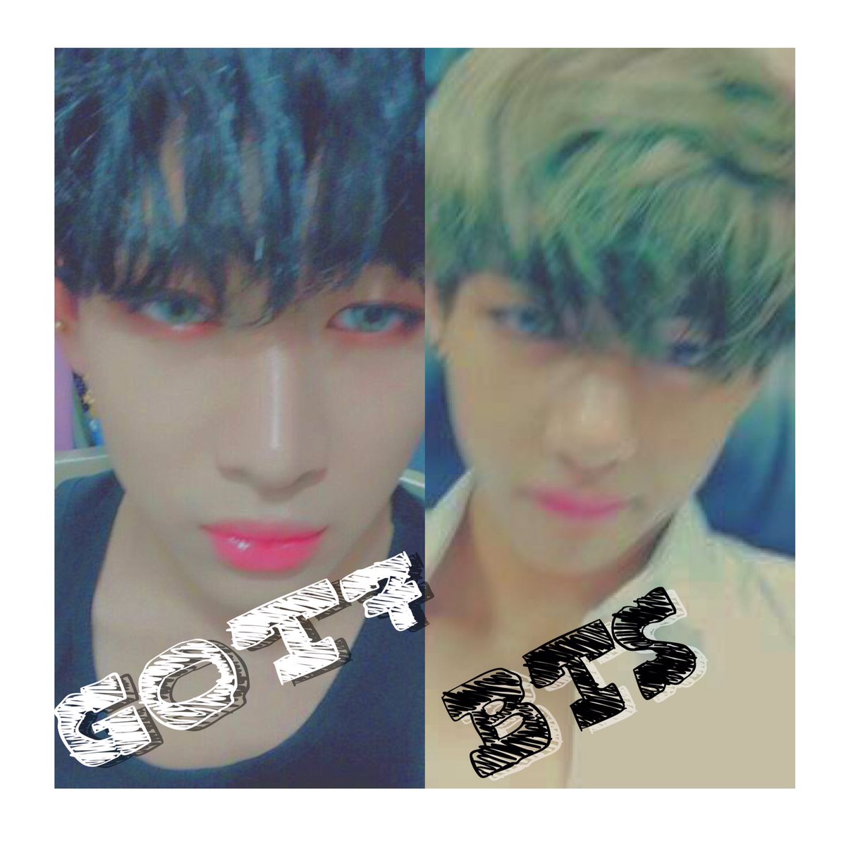 태형 V Twitter Btsのブイとgot7のベンベンにてる どっちもカッコイイけど 防弾少年団 Got7 キムテヒョン ベンベン