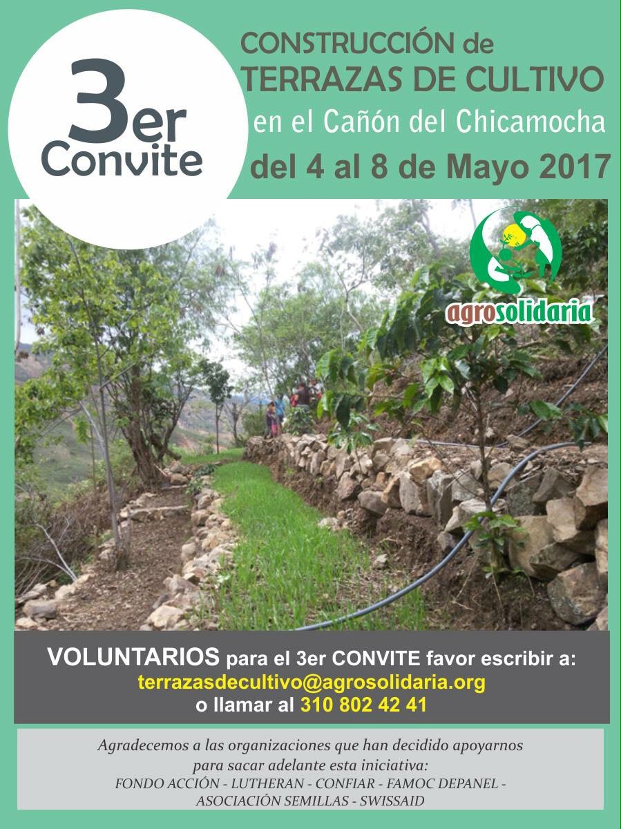 bon_mario's tweet image. Convocamos al 3er Convite para Construir #TerrazasdeCultivo en #CañóndelChicamocha como apoyo a #AgriculturaFamiliarCampesina en laderas