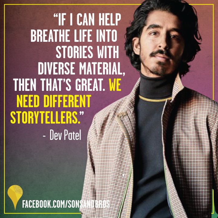 Let\s all wish the talented actor, Dev Patel, Happy Birthday! Fun Fact: He s a black belt in tae kwon do. 